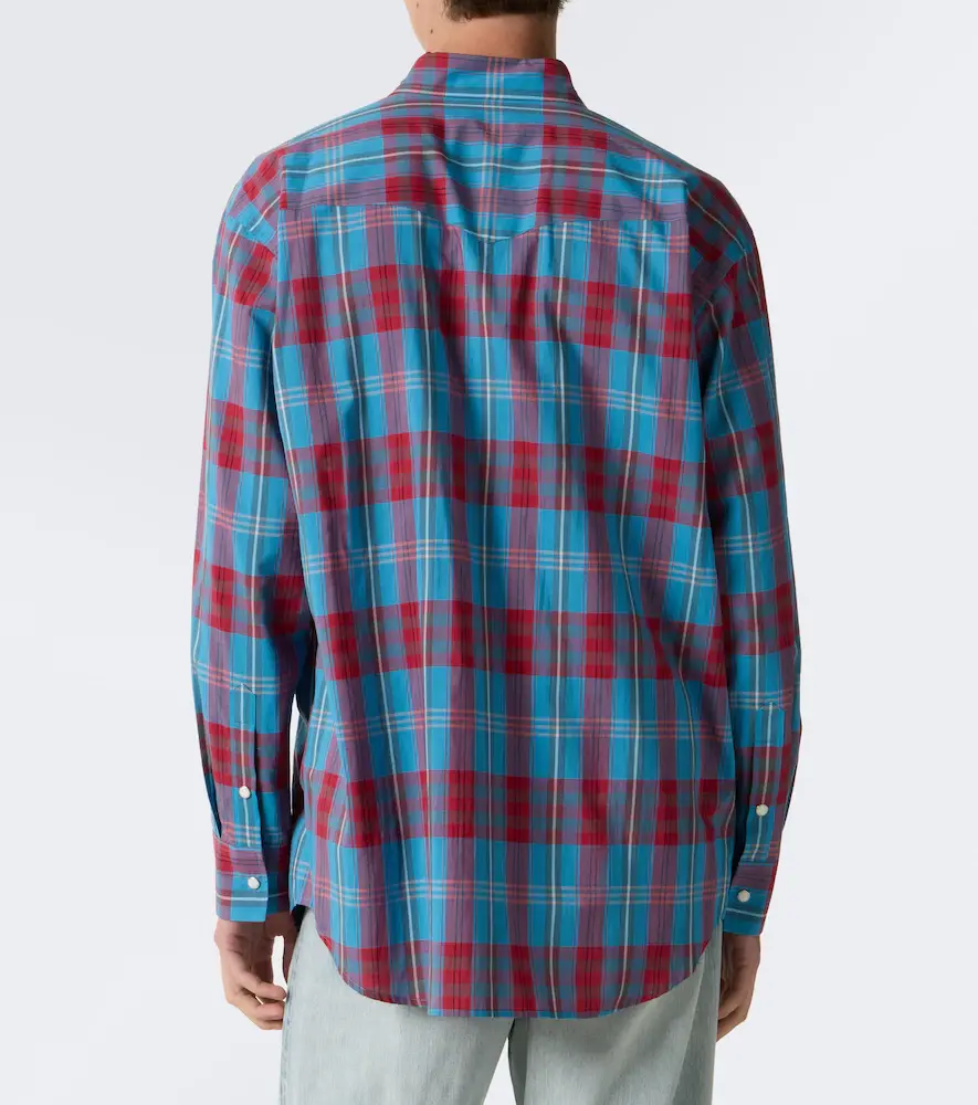 Auralee Plaid cotton and silk shirt | Thumbnail 3 Auralee Plaid cotton and silk shirt | Thumbnail 3