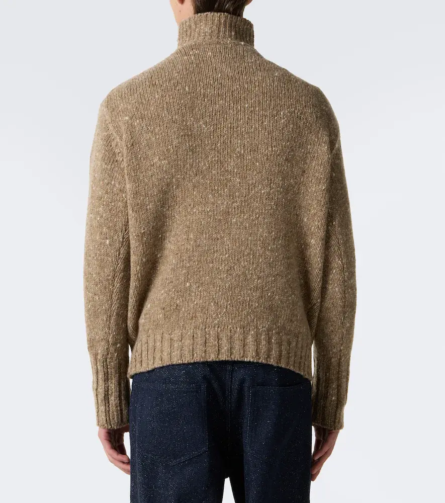 Auralee Wool half-zip sweater | Thumbnail 3 Auralee Wool half-zip sweater | Thumbnail 3