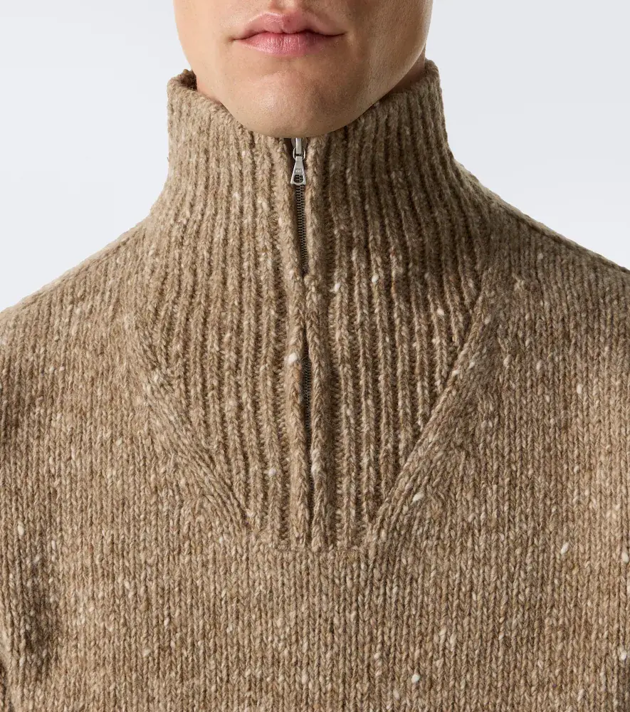 Auralee Wool half-zip sweater | Thumbnail 5 Auralee Wool half-zip sweater | Thumbnail 5