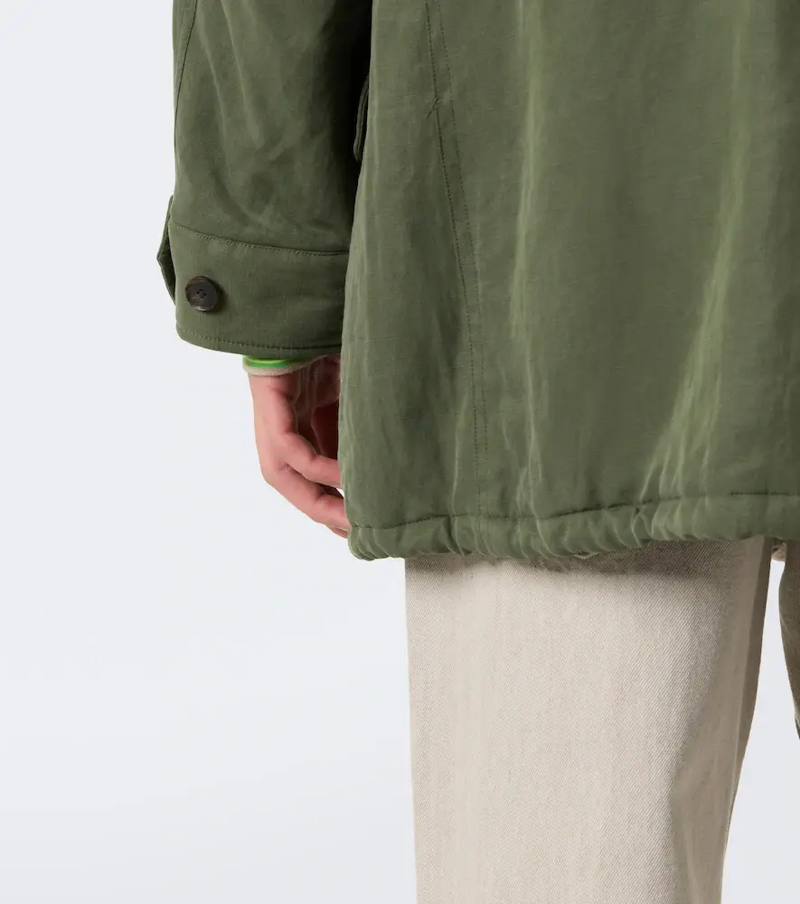 Auralee Silk and linen field jacket | Thumbnail 3