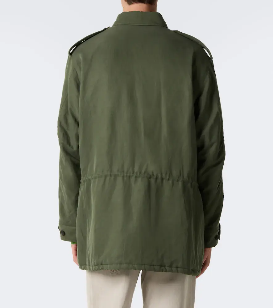 Auralee Silk and linen field jacket | Thumbnail 5