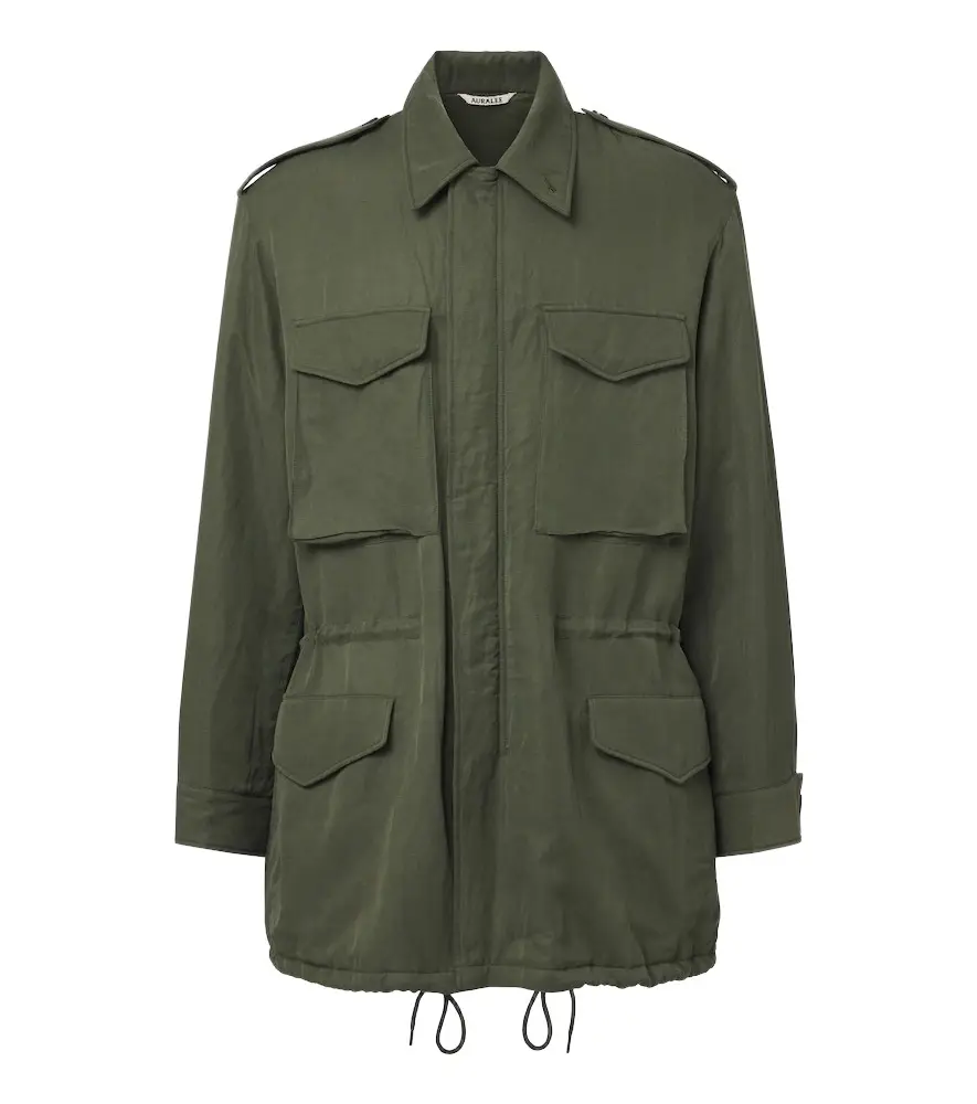 Auralee Silk and linen field jacket