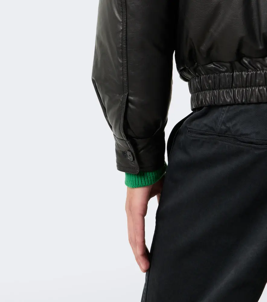Auralee Leather down jacket | Thumbnail 5