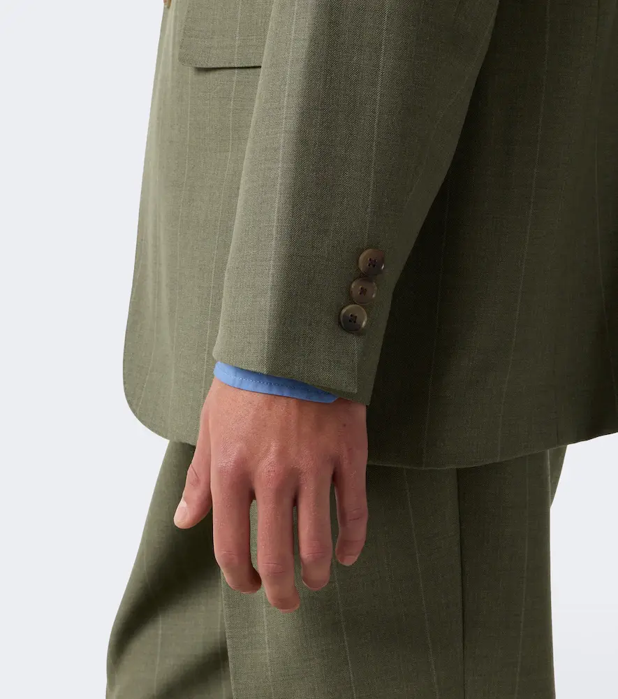 Auralee Chalk stripe wool blazer | Thumbnail 2