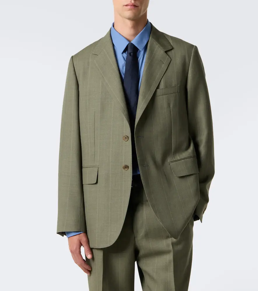 Auralee Chalk stripe wool blazer | Thumbnail 3