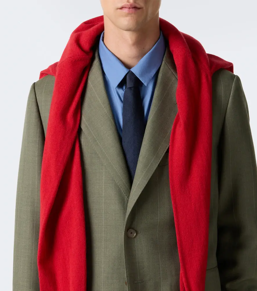 Auralee Chalk stripe wool blazer | Thumbnail 5