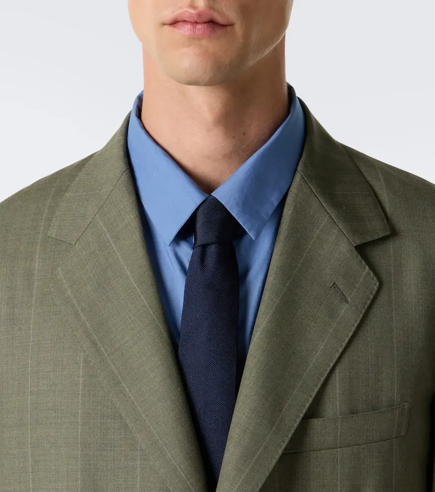 Auralee Chalk stripe wool blazer | Thumbnail 8