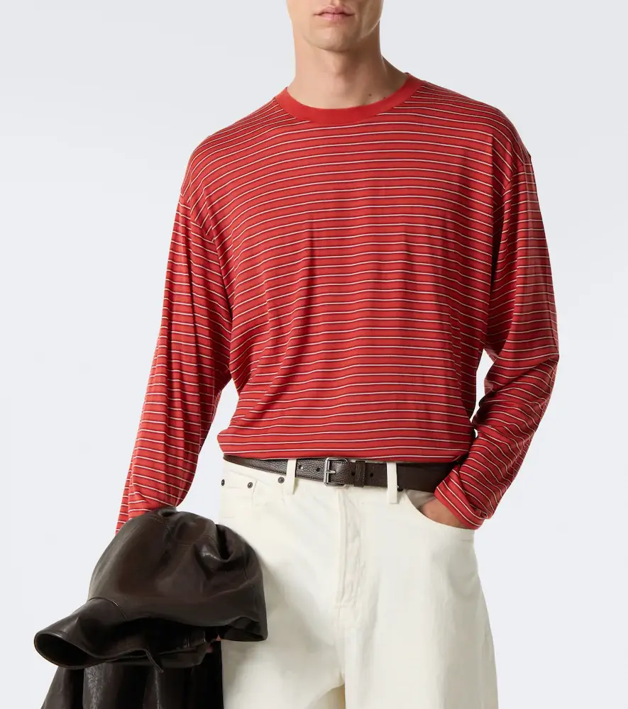 Auralee Striped wool T-shirt | Thumbnail 5 Auralee Striped wool T-shirt | Thumbnail 5