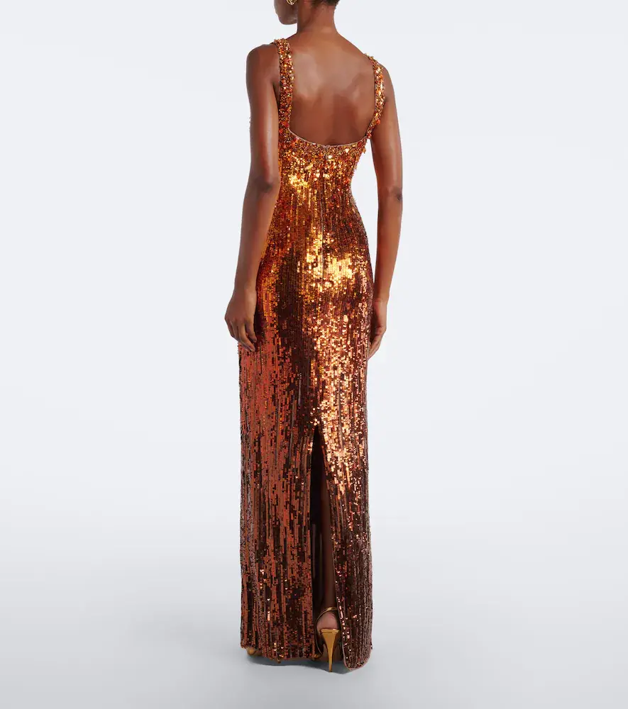 Jenny Packham Rosalie embellished sequined gown | Thumbnail 5
