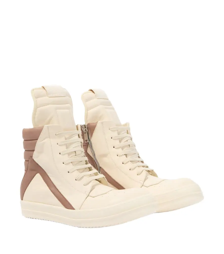 Rick Owens Geobasket leather sneakers