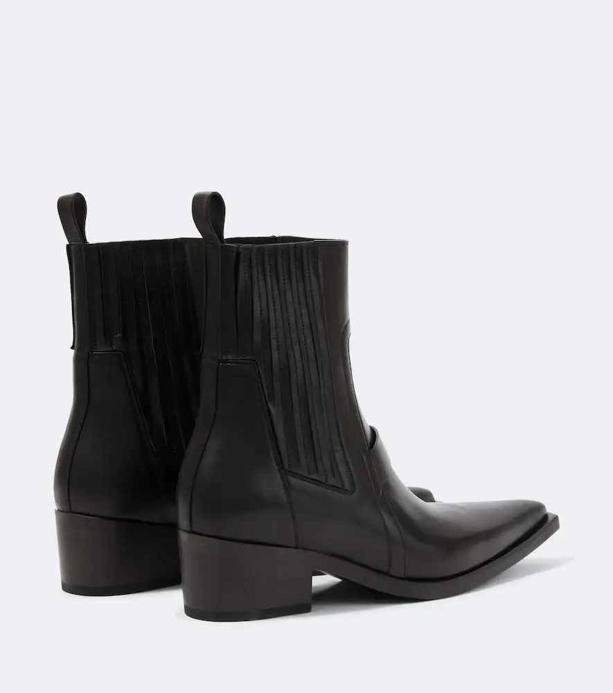 Rick Owens Pointed Silver leather ankle boots | Thumbnail 2 Rick Owens Pointed Silver leather ankle boots | Thumbnail 2