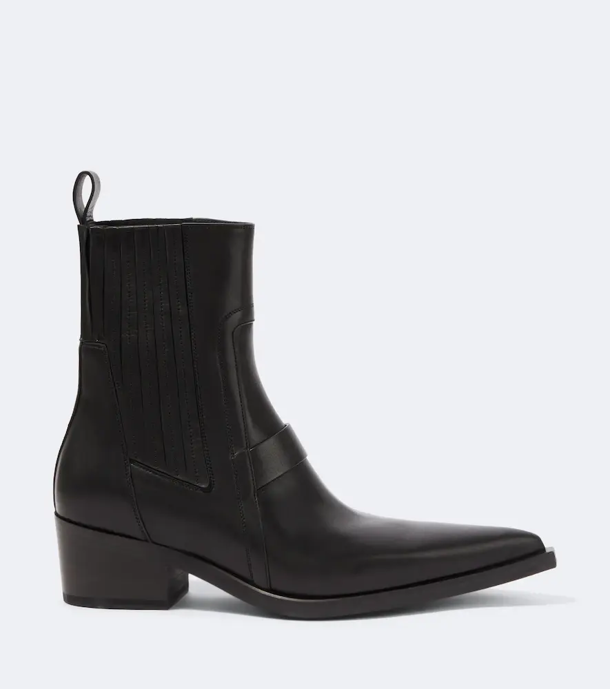 Rick Owens Pointed Silver leather ankle boots | Thumbnail 5 Rick Owens Pointed Silver leather ankle boots | Thumbnail 5