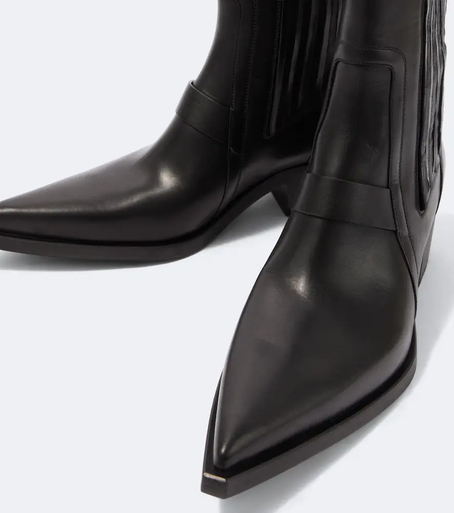 Rick Owens Pointed Silver leather ankle boots | Thumbnail 6 Rick Owens Pointed Silver leather ankle boots | Thumbnail 6
