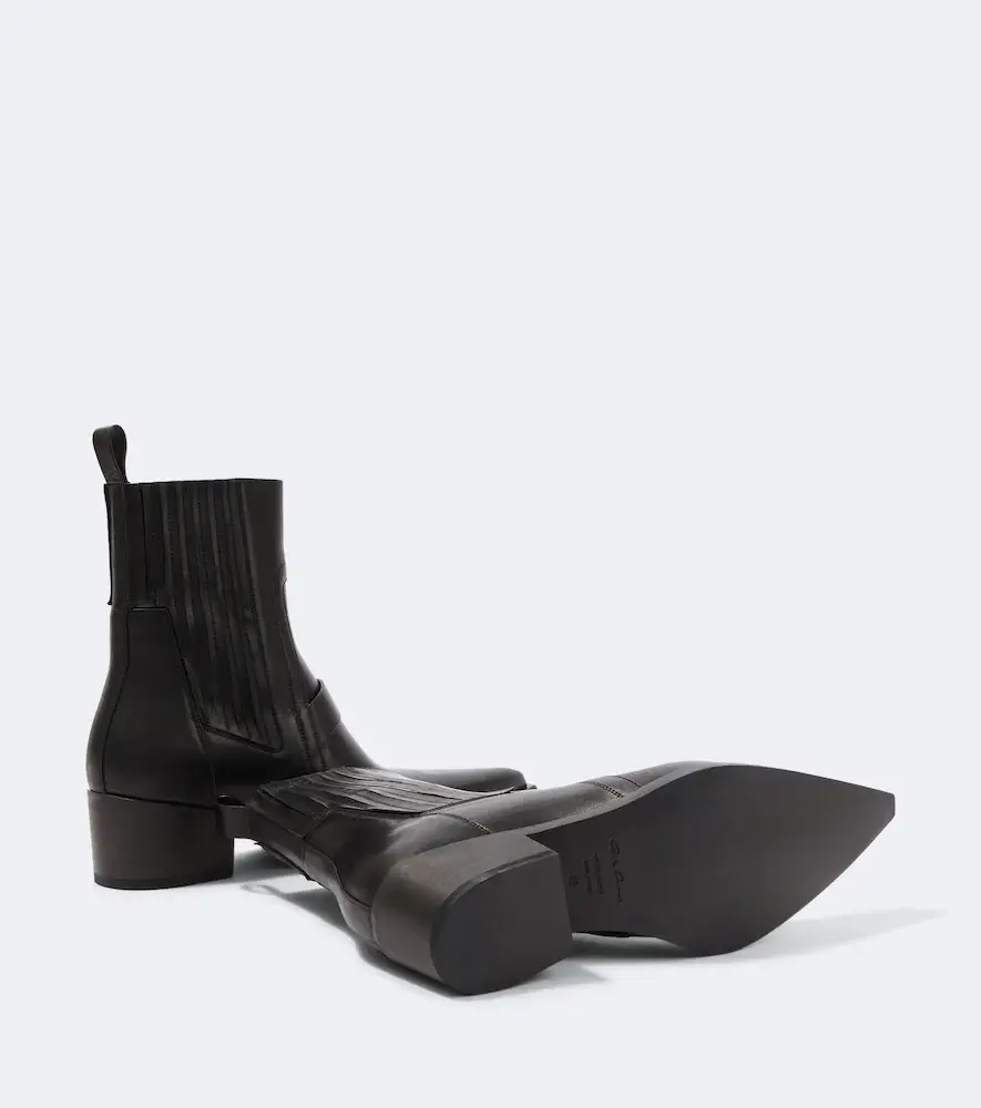 Rick Owens Pointed Silver leather ankle boots | Thumbnail 7 Rick Owens Pointed Silver leather ankle boots | Thumbnail 7