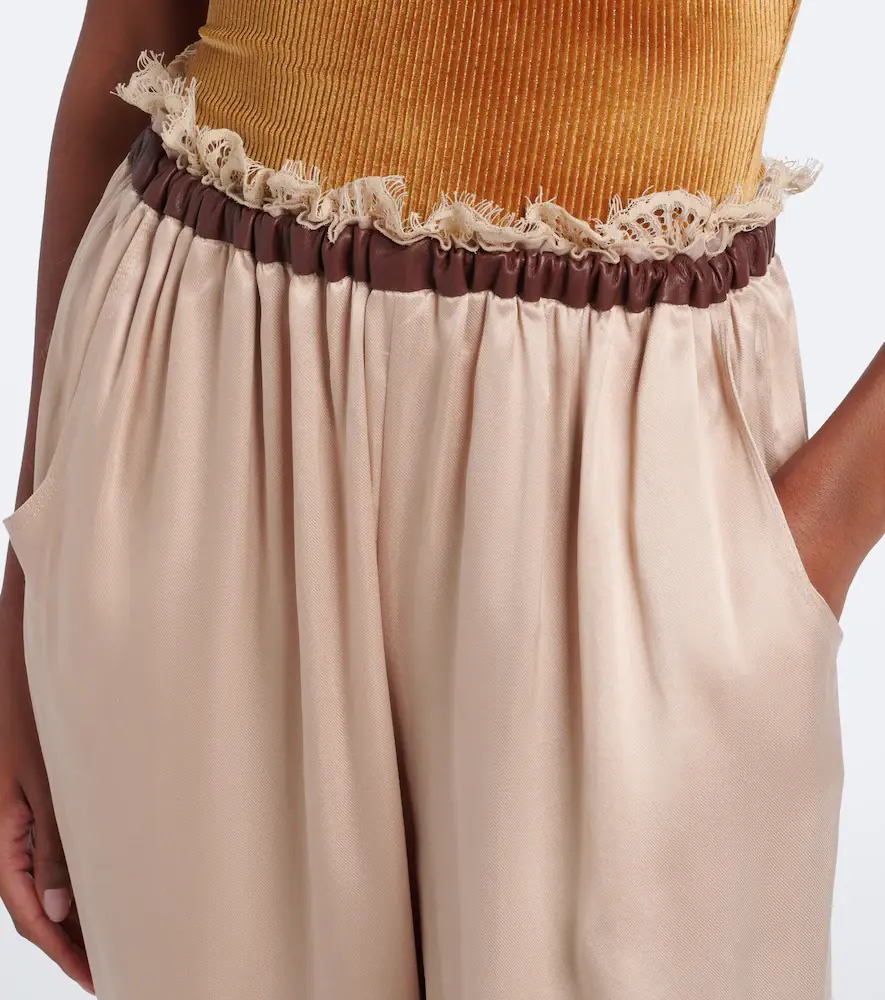 Jacques Wei Leather-trimmed capri pants | Thumbnail 2 Jacques Wei Leather-trimmed capri pants | Thumbnail 2