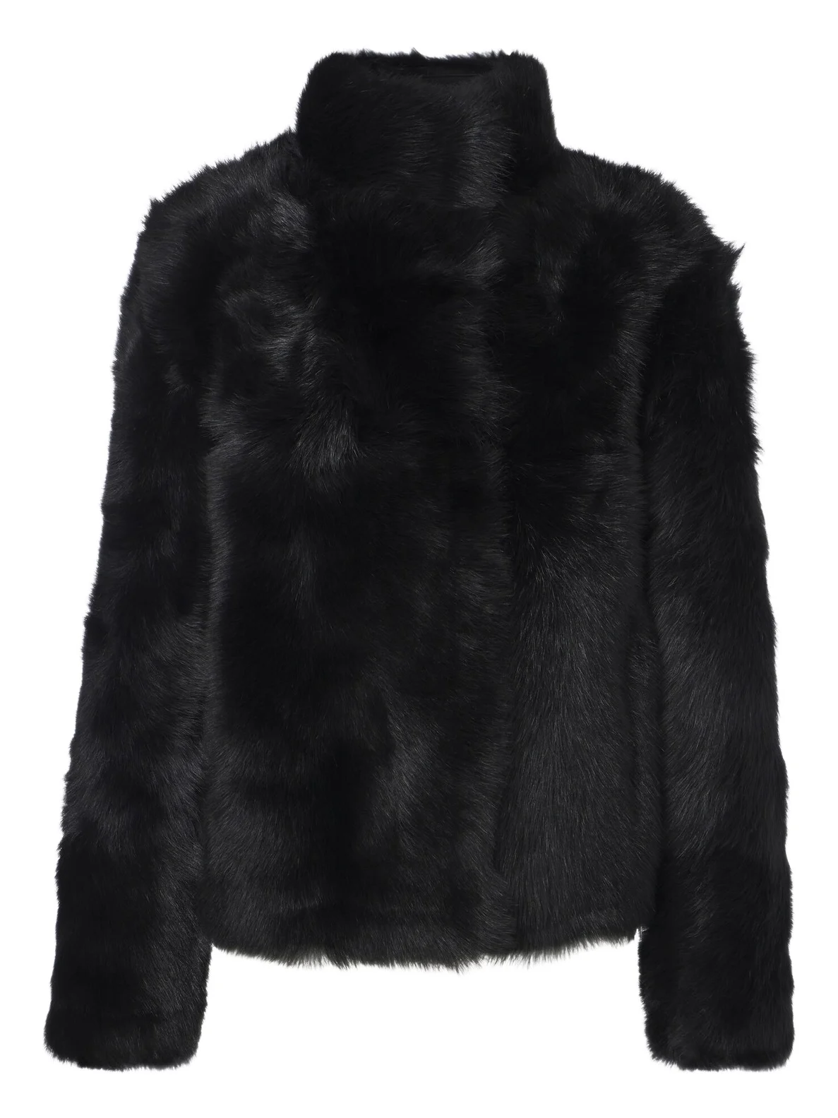 Reversible shearling coat