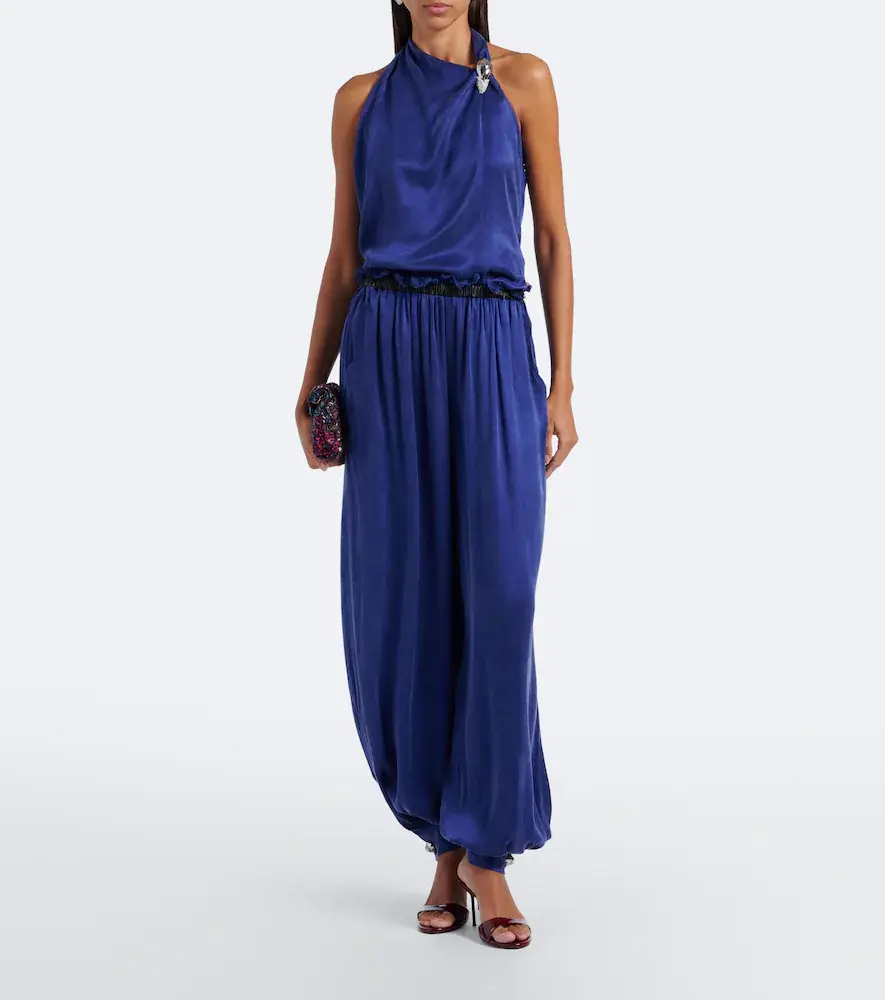 Jacques Wei Asymmetric embellished halterneck top | Thumbnail 3