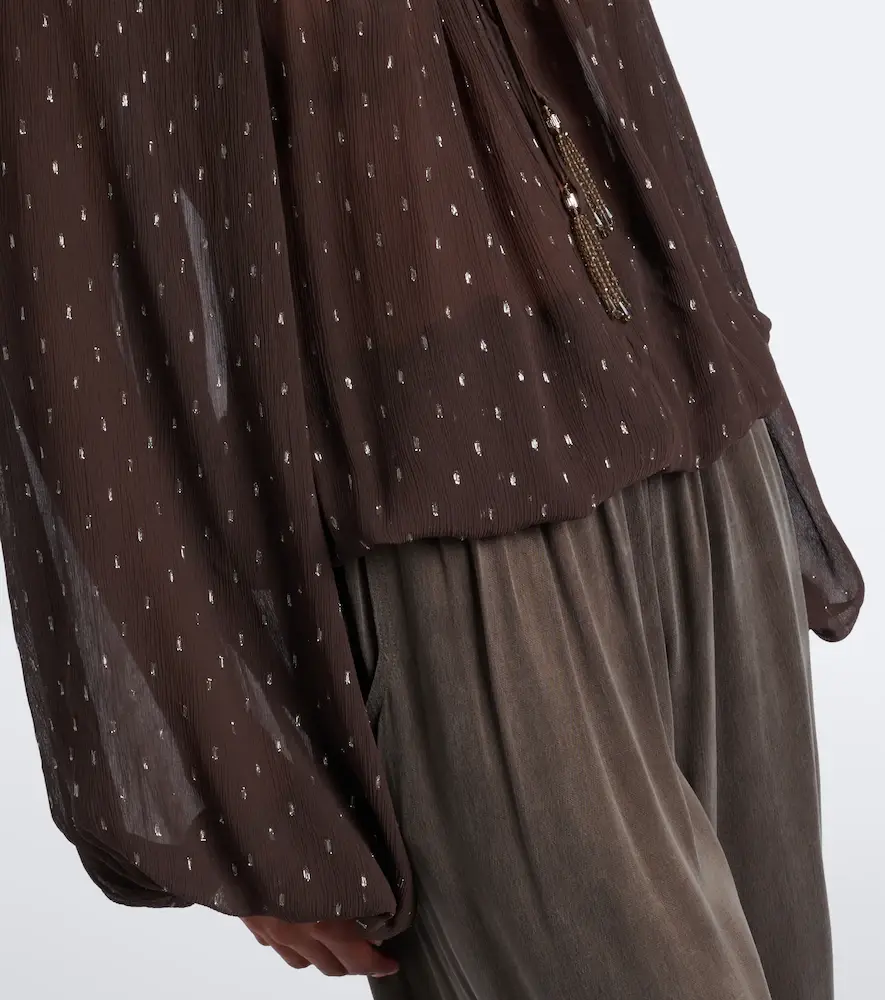 Jacques Wei Embellished sheer blouse | Thumbnail 3