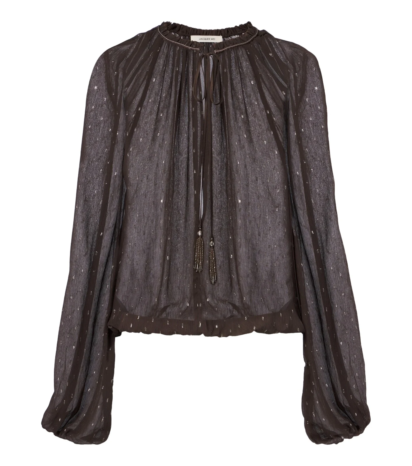 Embellished sheer blouse Embellished sheer blouse