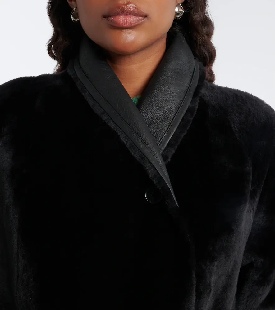Yves Salomon Reversible shearling and leather coat | Thumbnail 7 Yves Salomon Reversible shearling and leather coat | Thumbnail 7