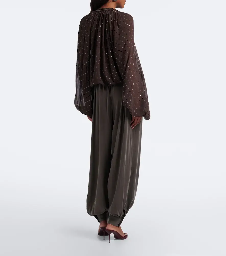 Jacques Wei Leather-trimmed balloon pants | Thumbnail 3 Jacques Wei Leather-trimmed balloon pants | Thumbnail 3