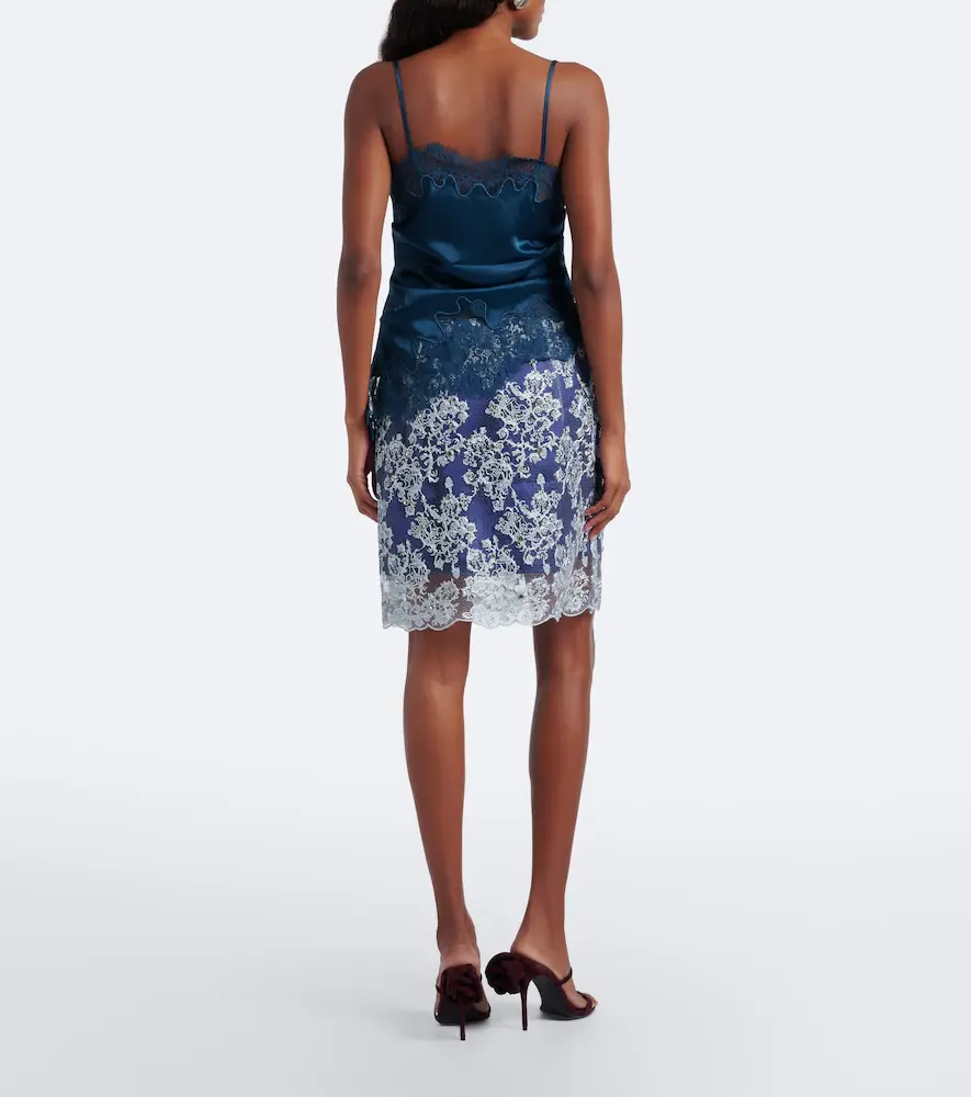 Jacques Wei Embellished leather-trimmed lace miniskirt | Thumbnail 4 Jacques Wei Embellished leather-trimmed lace miniskirt | Thumbnail 4