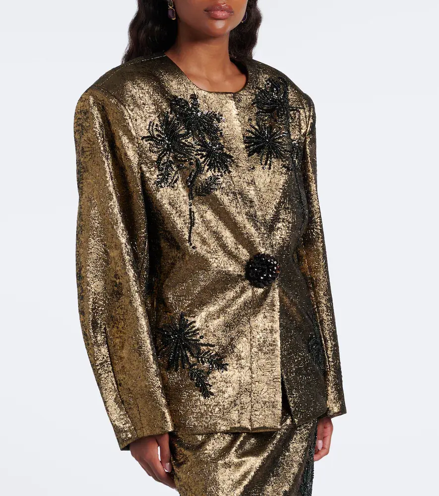 Jacques Wei Embellished brocade blazer | Thumbnail 2