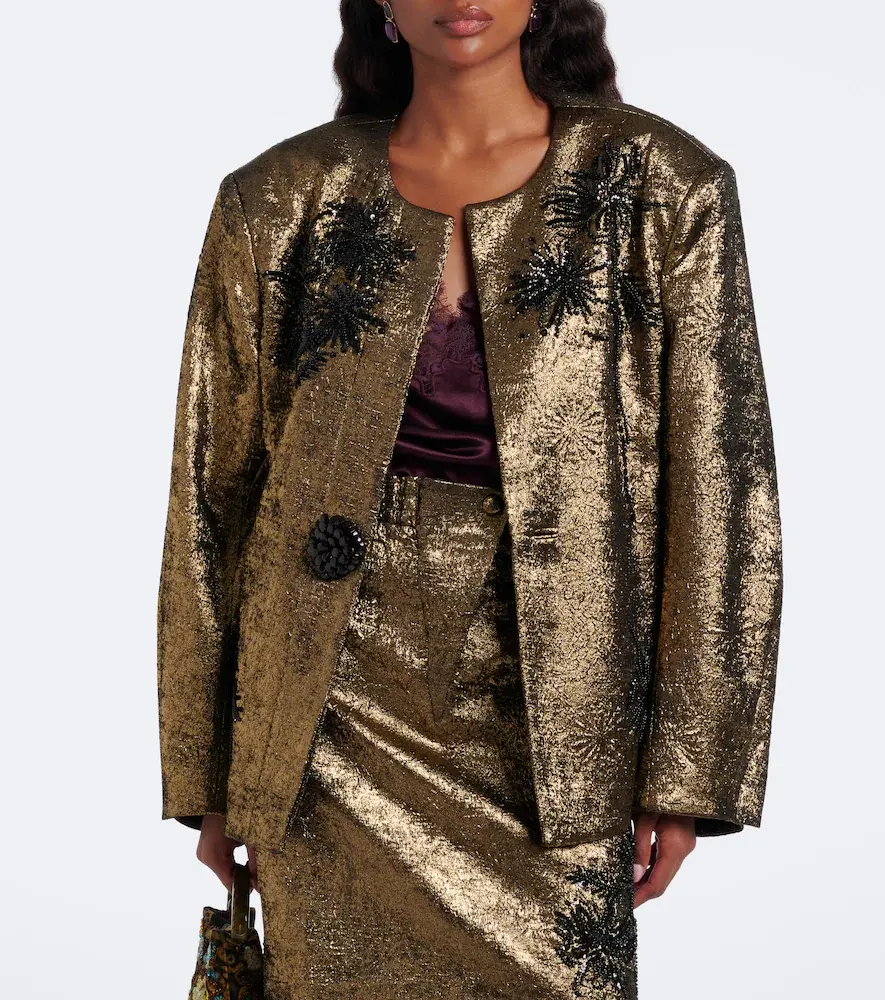 Jacques Wei Embellished brocade blazer | Thumbnail 3