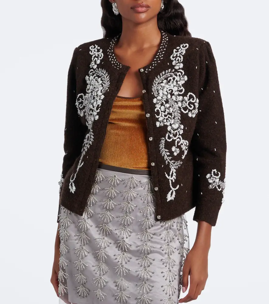 Jacques Wei Beaded wool-blend cardigan | Thumbnail 5 Jacques Wei Beaded wool-blend cardigan | Thumbnail 5