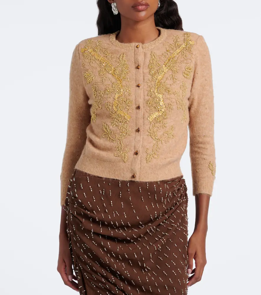 Jacques Wei Beaded wool and alpaca-blend cardigan | Thumbnail 7 Jacques Wei Beaded wool and alpaca-blend cardigan | Thumbnail 7