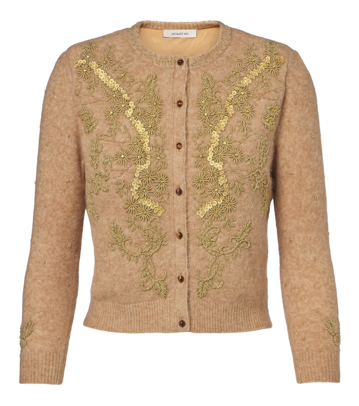 Beaded wool and alpaca-blend cardigan Beaded wool and alpaca-blend cardigan