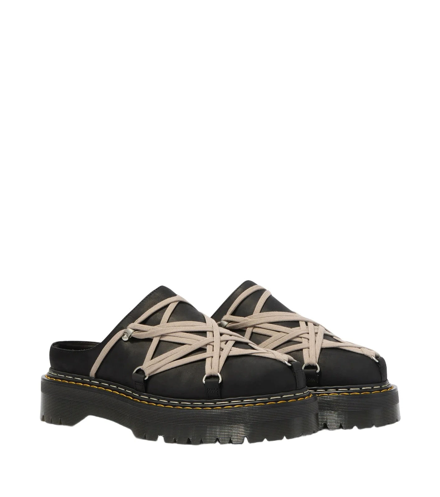 Rick Owens x Dr. Martens Quad leather mules