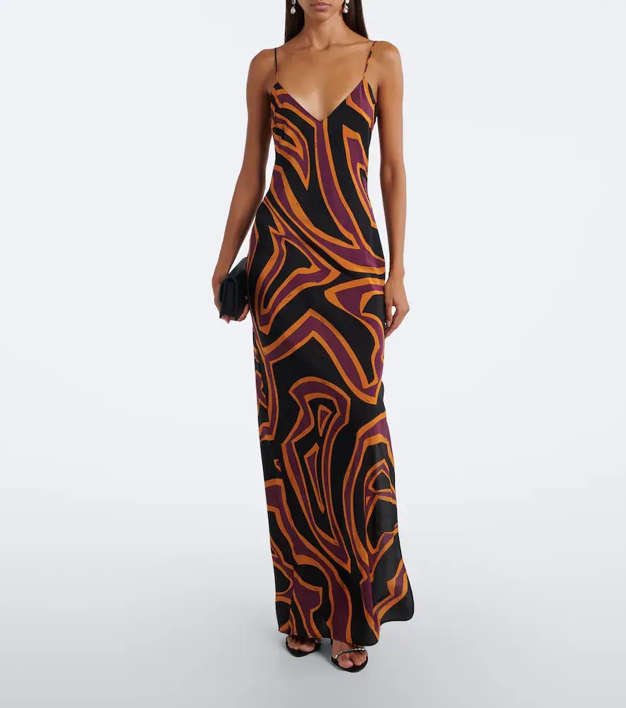 PUCCI Labirinto silk crêpe de chine slip dress | Thumbnail 4 PUCCI Labirinto silk crêpe de chine slip dress | Thumbnail 4