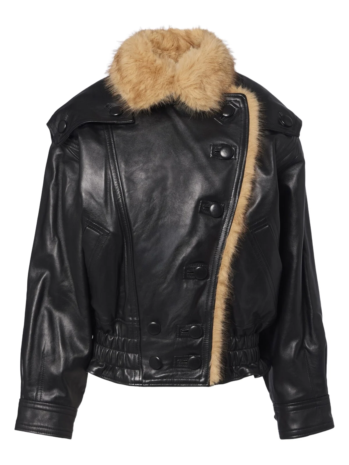 Valina double-breasted leather jacket Valina double-breasted leather jacket