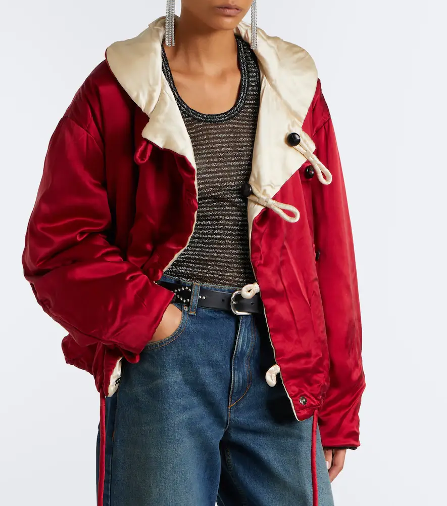 Isabel Marant Bleza reversible silk satin jacket | Thumbnail 3