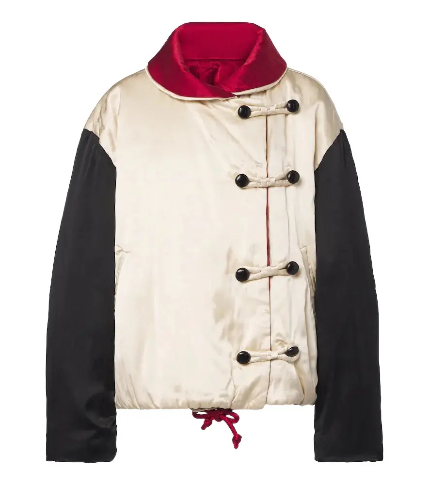 Bleza reversible silk satin jacket Bleza reversible silk satin jacket