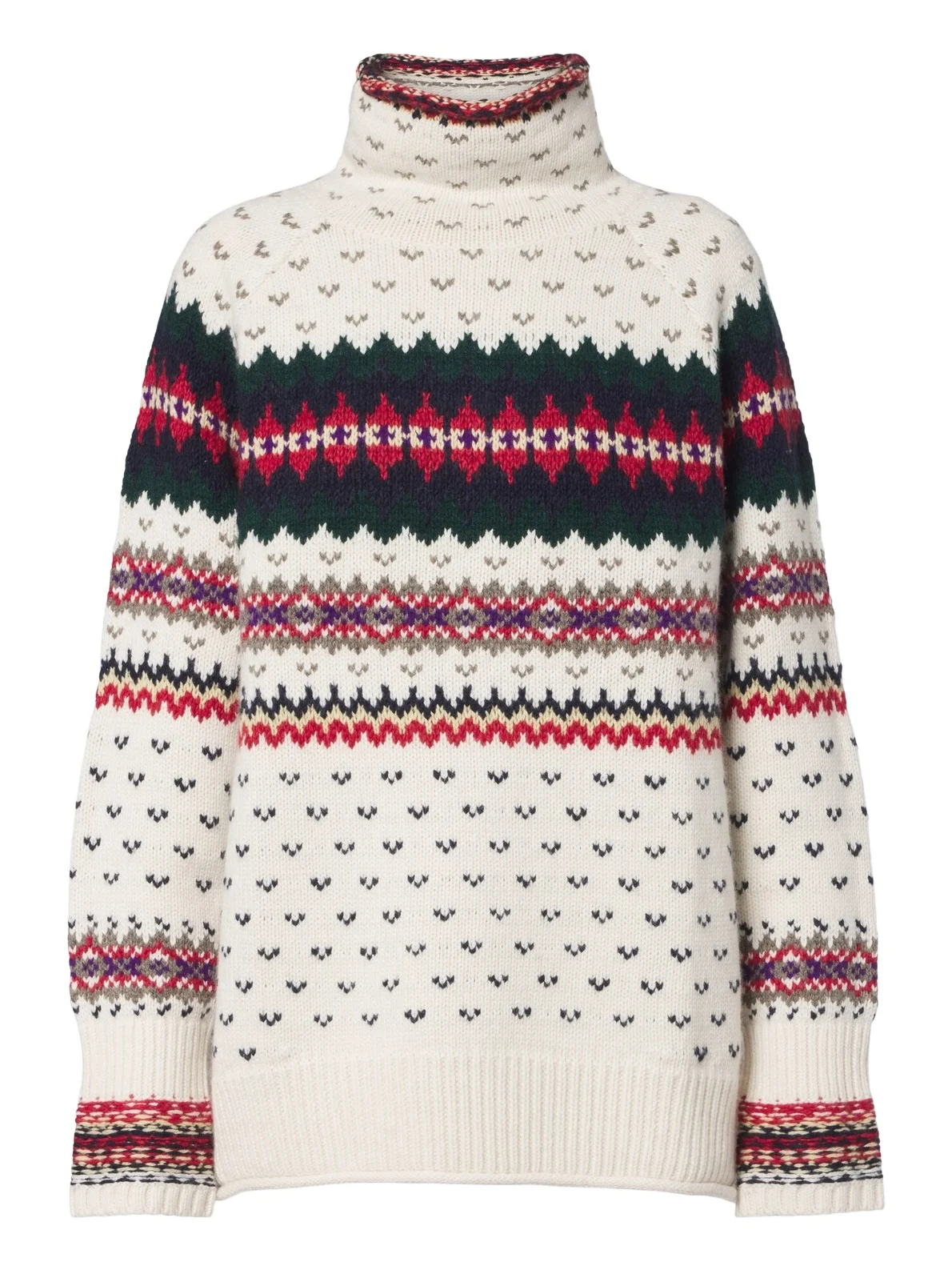 Fair Isle wool, cotton, and alpaca sweater Fair Isle wool, cotton, and alpaca sweater