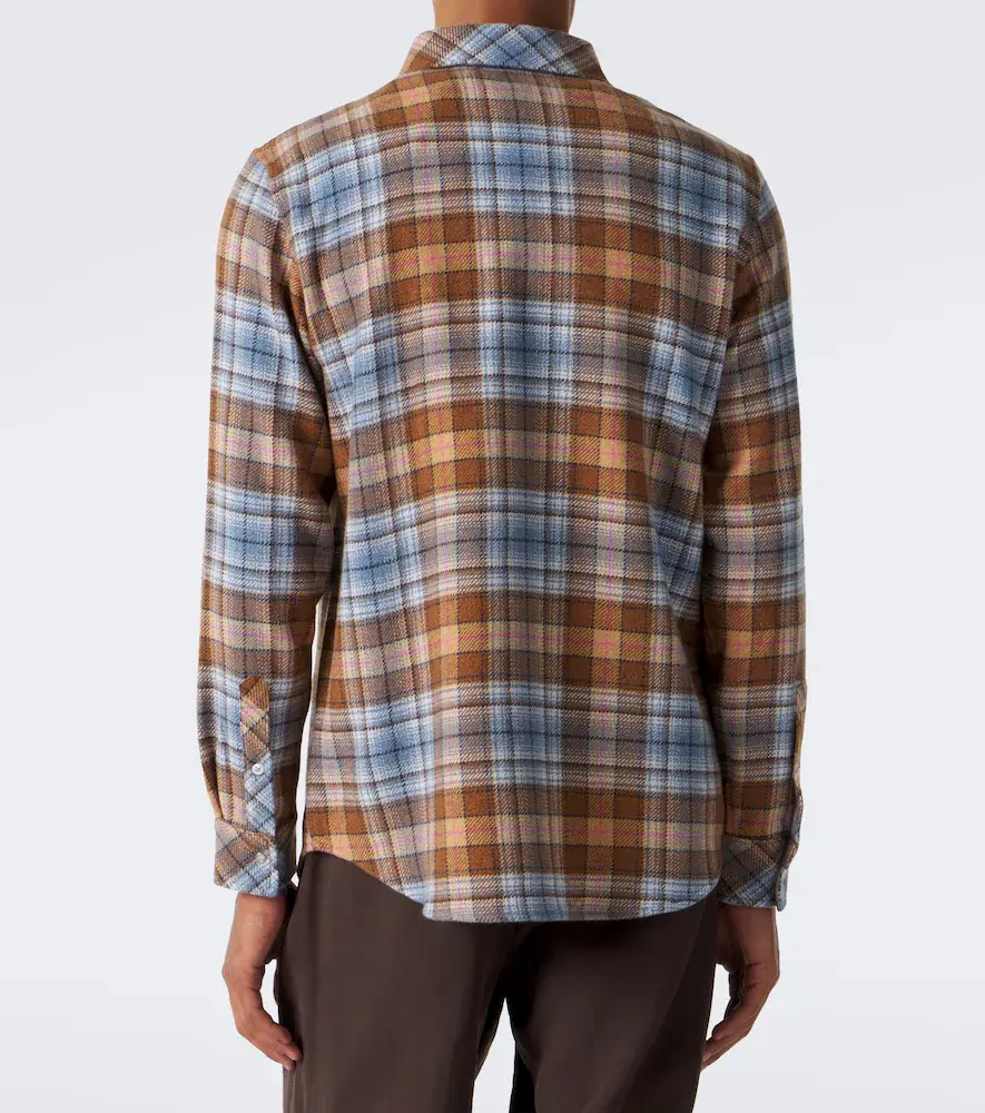 God’s True Cashmere Nomad plaid cashmere shirt with moonstones | Thumbnail 3 God’s True Cashmere Nomad plaid cashmere shirt with moonstones | Thumbnail 3
