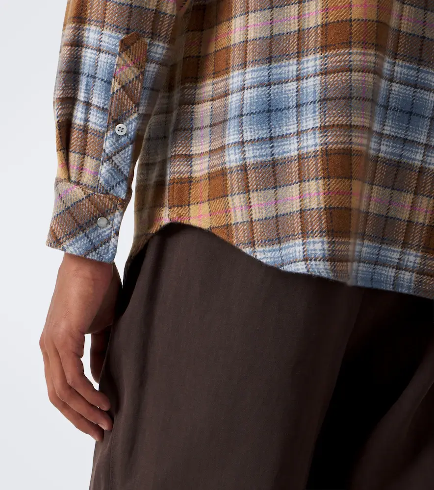 God’s True Cashmere Nomad plaid cashmere shirt with moonstones | Thumbnail 5 God’s True Cashmere Nomad plaid cashmere shirt with moonstones | Thumbnail 5