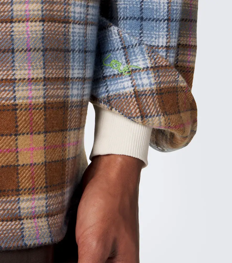 God’s True Cashmere Nomad plaid cashmere shirt with moonstones | Thumbnail 7 God’s True Cashmere Nomad plaid cashmere shirt with moonstones | Thumbnail 7