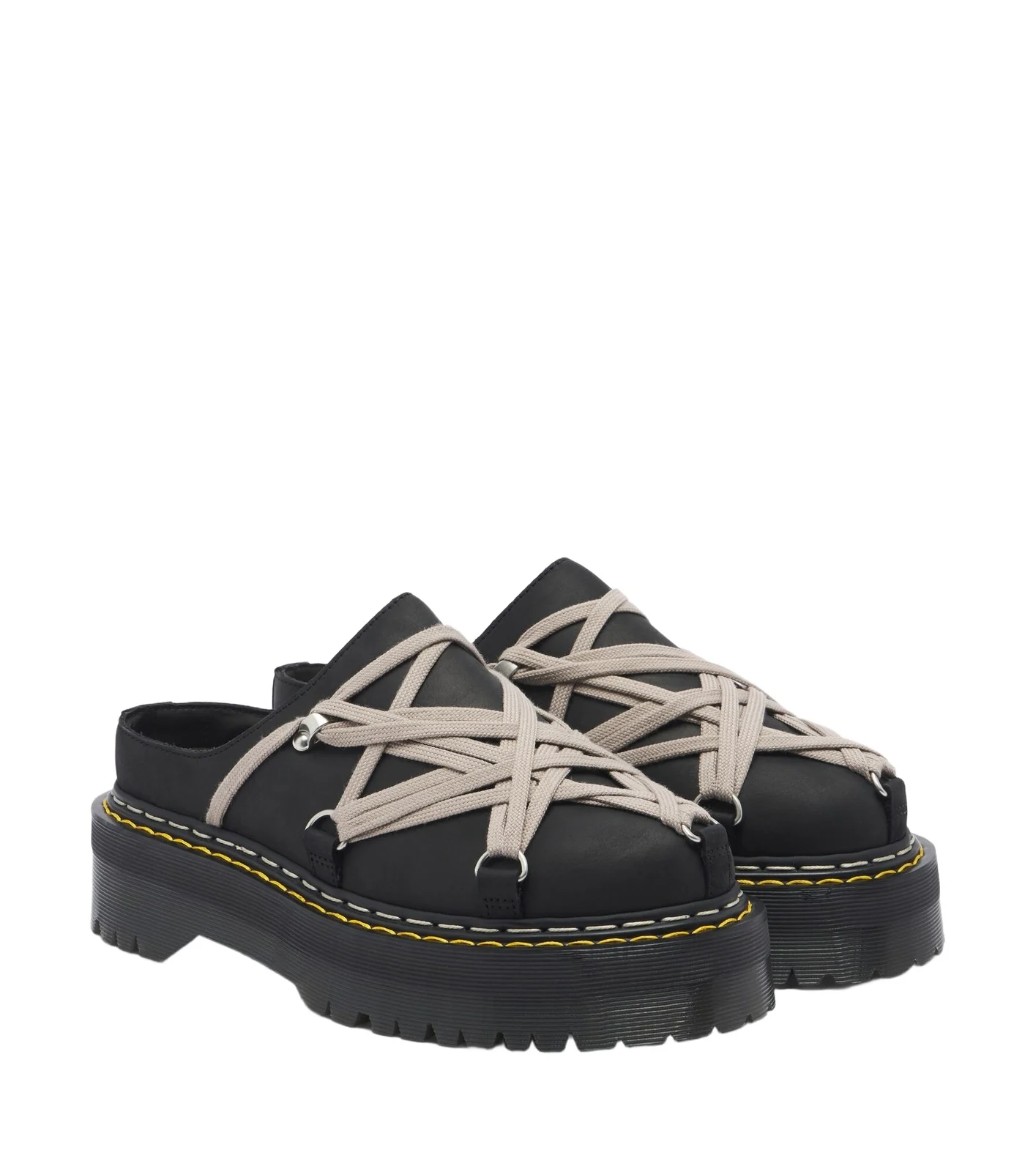 Rick Owens DRKSHDW x Dr. Martens leather mules