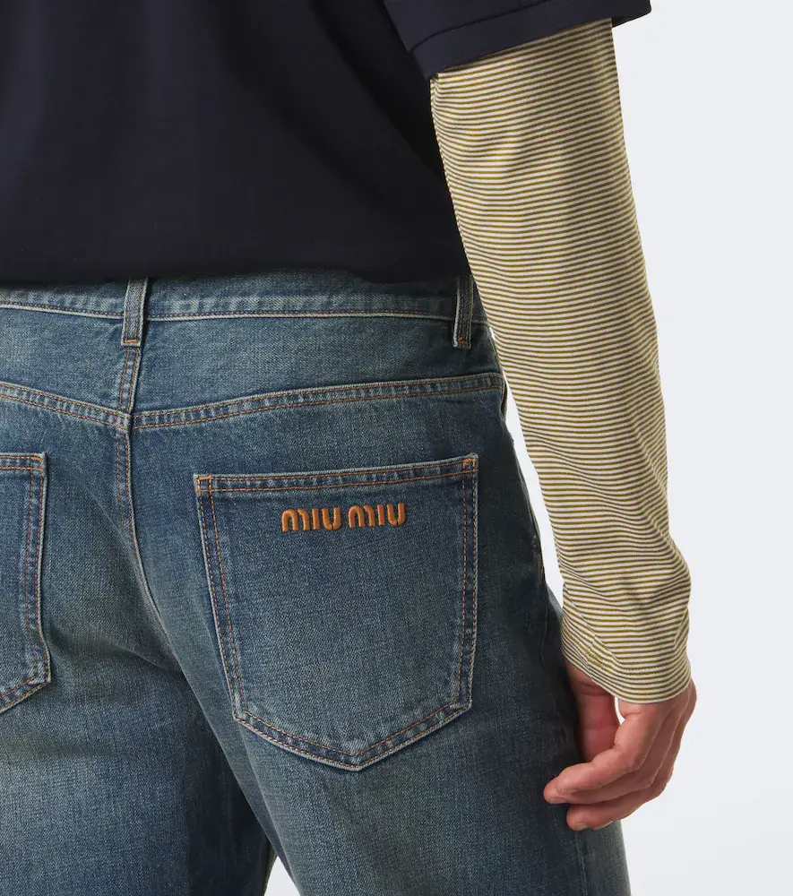 Miu Miu Faded straight jeans | Thumbnail 5