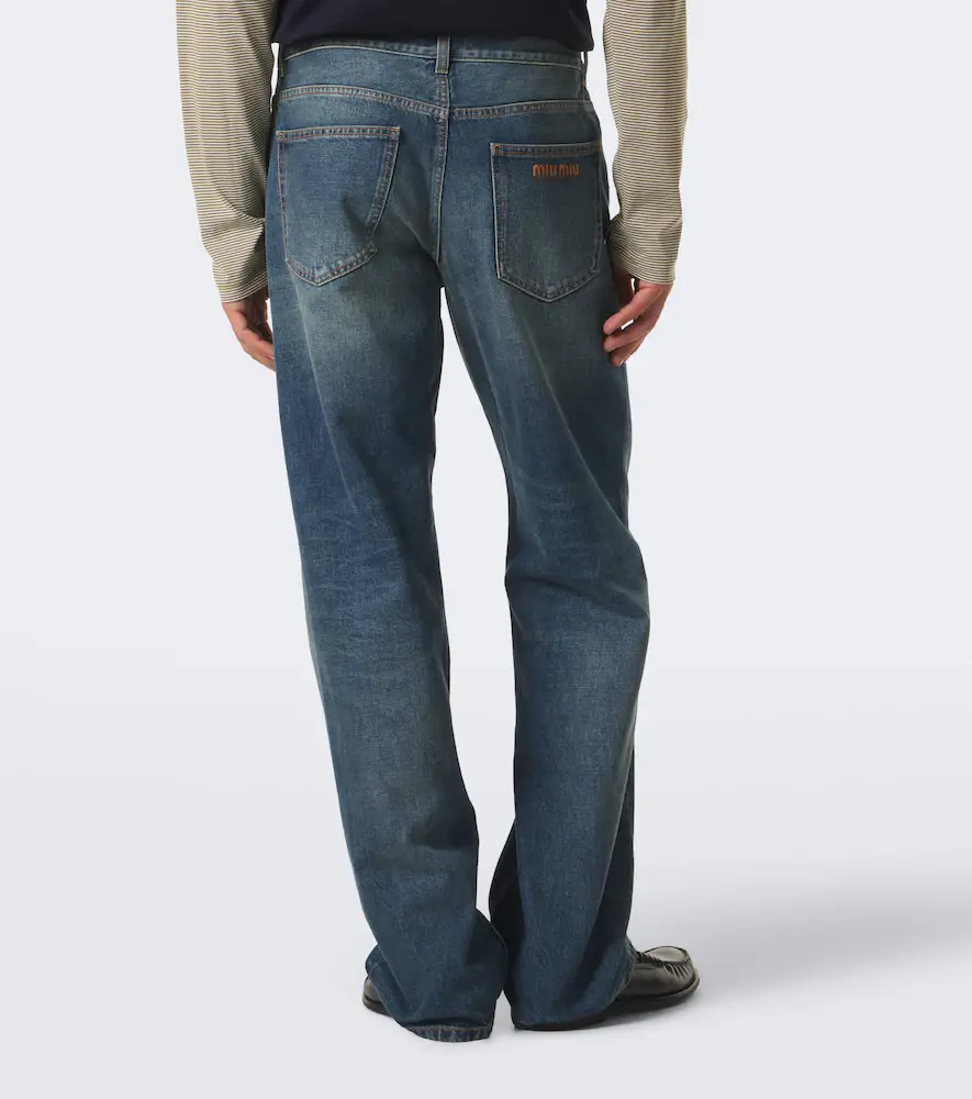 Miu Miu Faded straight jeans | Thumbnail 6