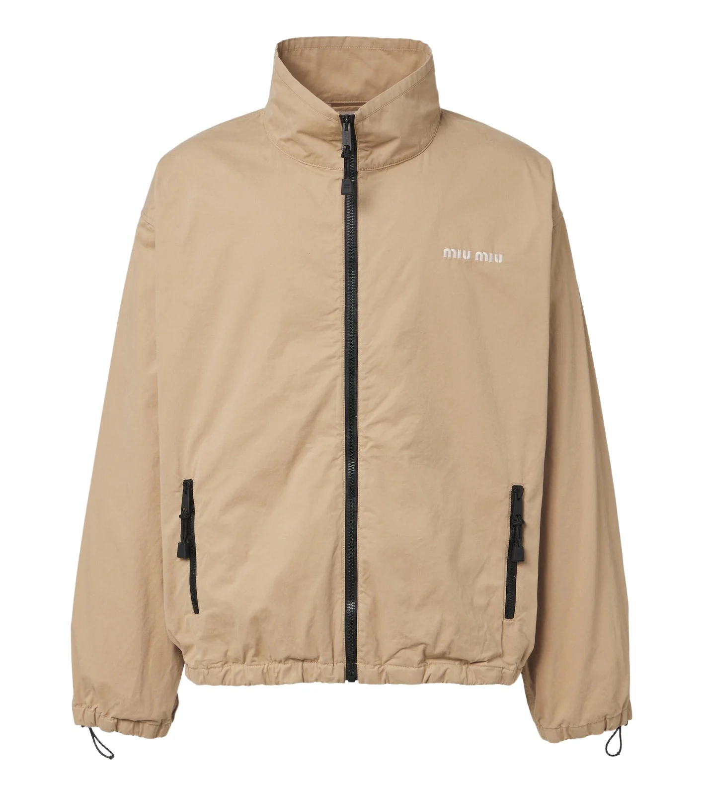 Miu Miu Cotton gabardine blouson jacket