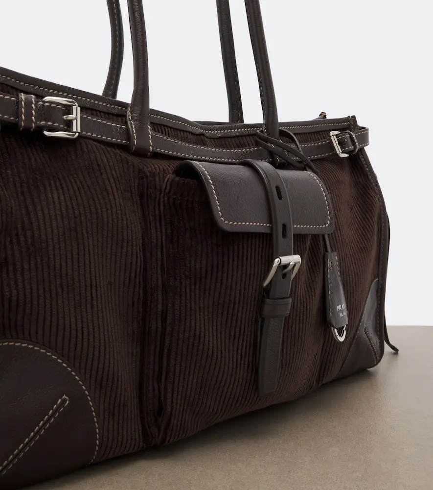 Prada Bonnie Large corduroy shoulder bag | Thumbnail 2 Prada Bonnie Large corduroy shoulder bag | Thumbnail 2