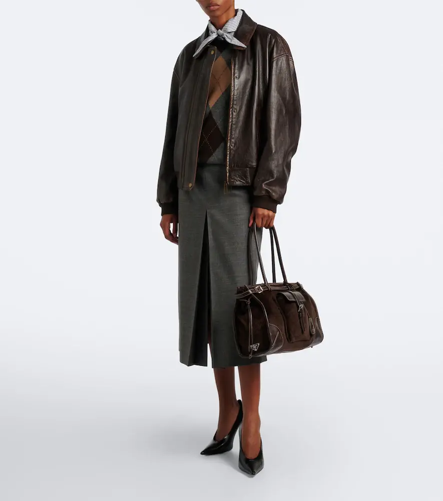 Prada Bonnie Large corduroy shoulder bag | Thumbnail 7 Prada Bonnie Large corduroy shoulder bag | Thumbnail 7