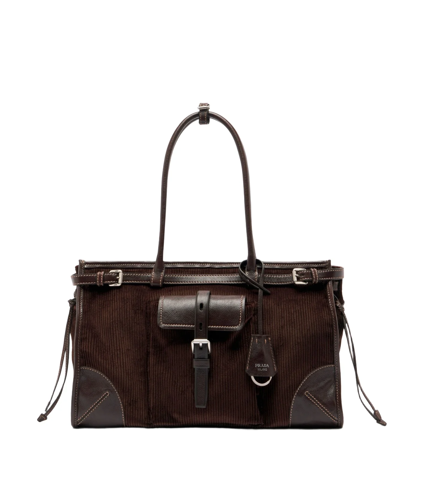 Prada Bonnie Large corduroy shoulder bag