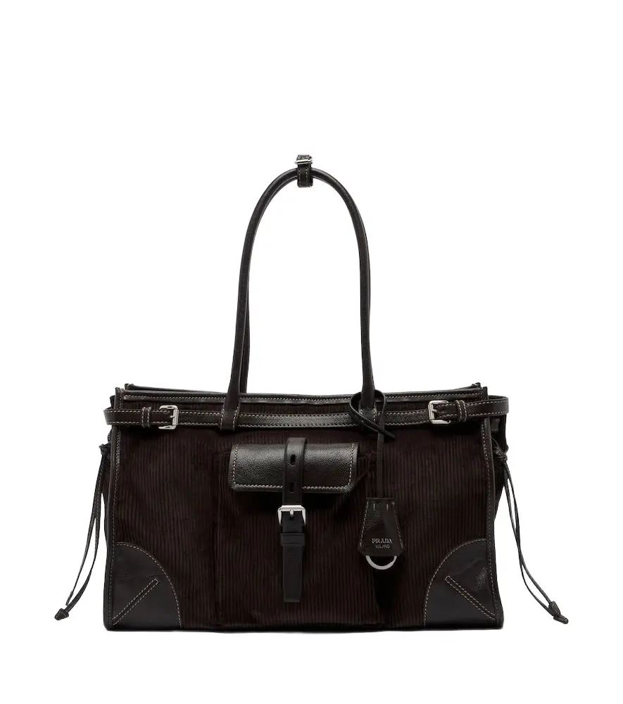 Prada Bonnie Large corduroy shoulder bag