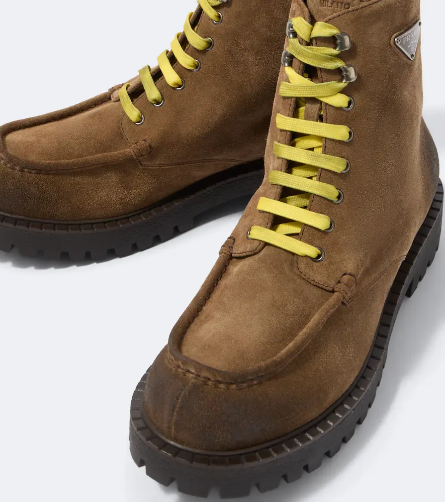 Prada Suede lace-up boots | Thumbnail 3 Prada Suede lace-up boots | Thumbnail 3