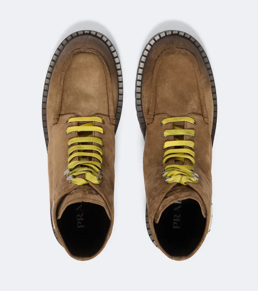 Prada Suede lace-up boots | Thumbnail 6 Prada Suede lace-up boots | Thumbnail 6